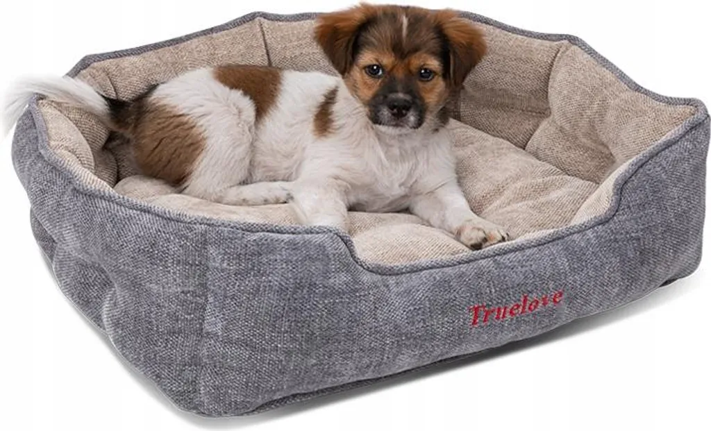Couchage douillet pour Chihuahua et Yorkie lit Truelove Cloud gris S