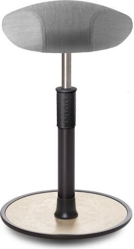 Sitz- Stehhocker Free Tall Triangel kvadrat Remix Hellgrau schwarz /creme.
