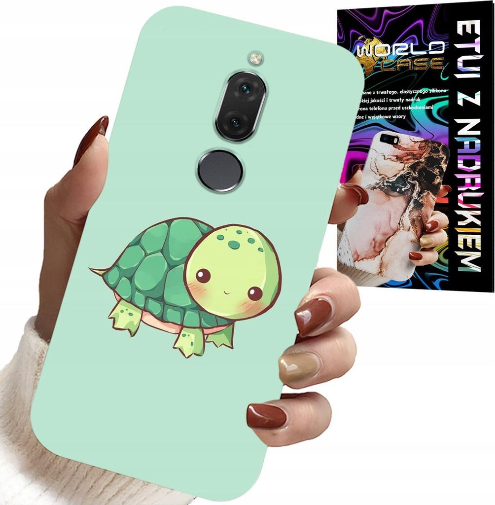 Hülle Für Huawei Mate 10 Lite - Süsse Schildkröte Designs Für Kinder + Glas