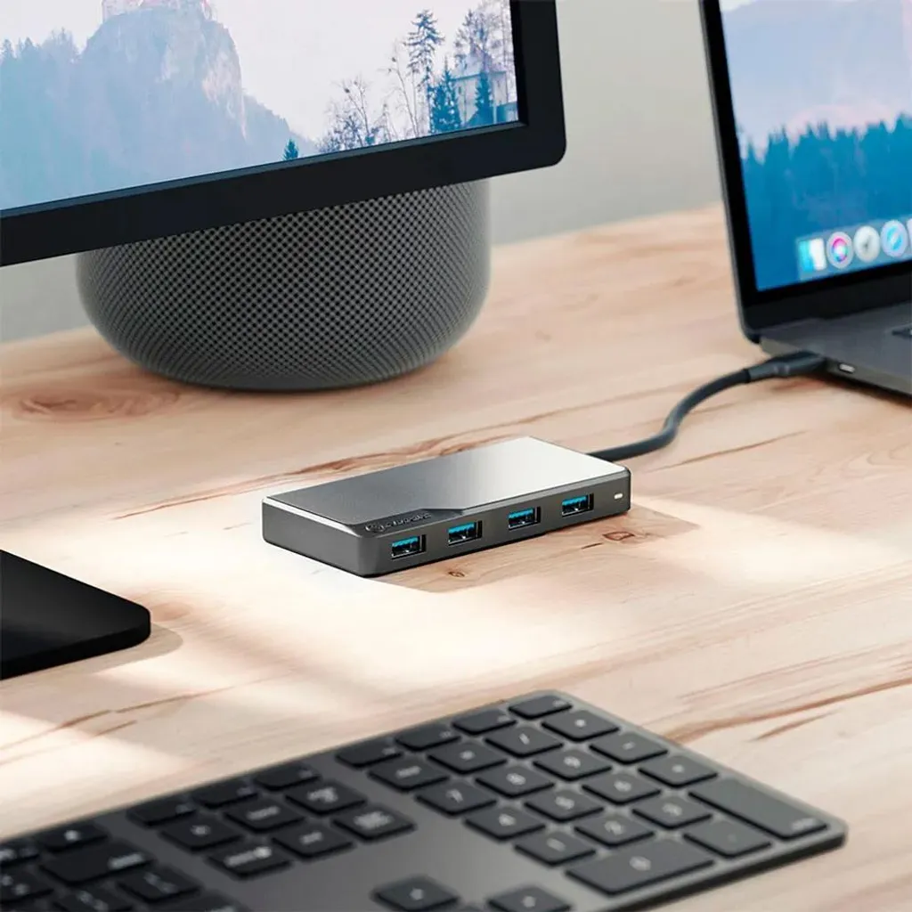 Hub USB-C Alogic : Solution Multiport pour Manque de Connectique Gris - 5