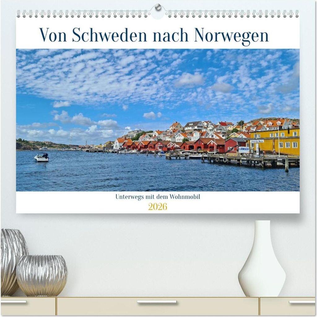 Von Schweden nach Norwegen mit dem Wohnmobil unterwegs (hochwertiger Premium Wandkalender 2026 DIN A2 quer), Kunstdruck in Hochglanz