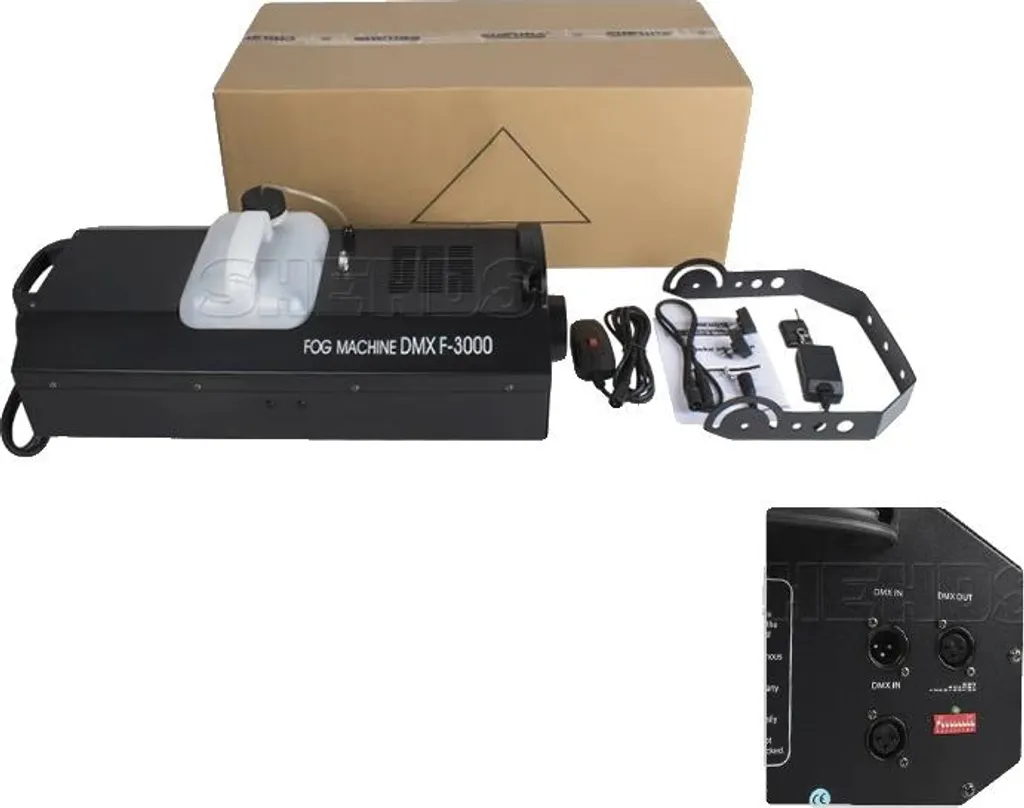 Machine à fumée gros débit 4000 cu.ft/min et contrôle DMX512 de 3000W