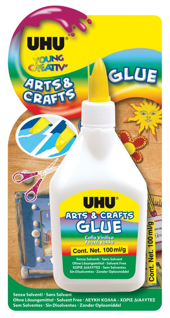 UHU Bastelkleber Arts&Crafts lösungsmittelfrei Flasche Produktbild 