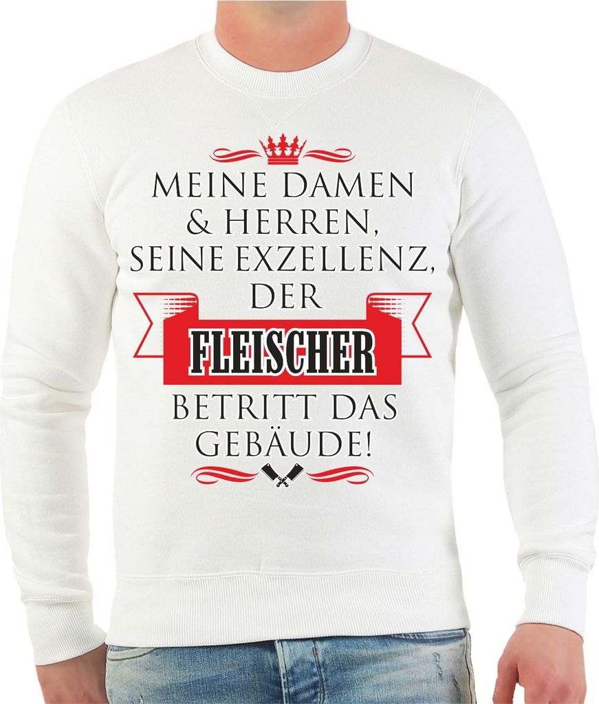 Herren Sweatshirt Seine Exzellenz DER FLEISCHER
