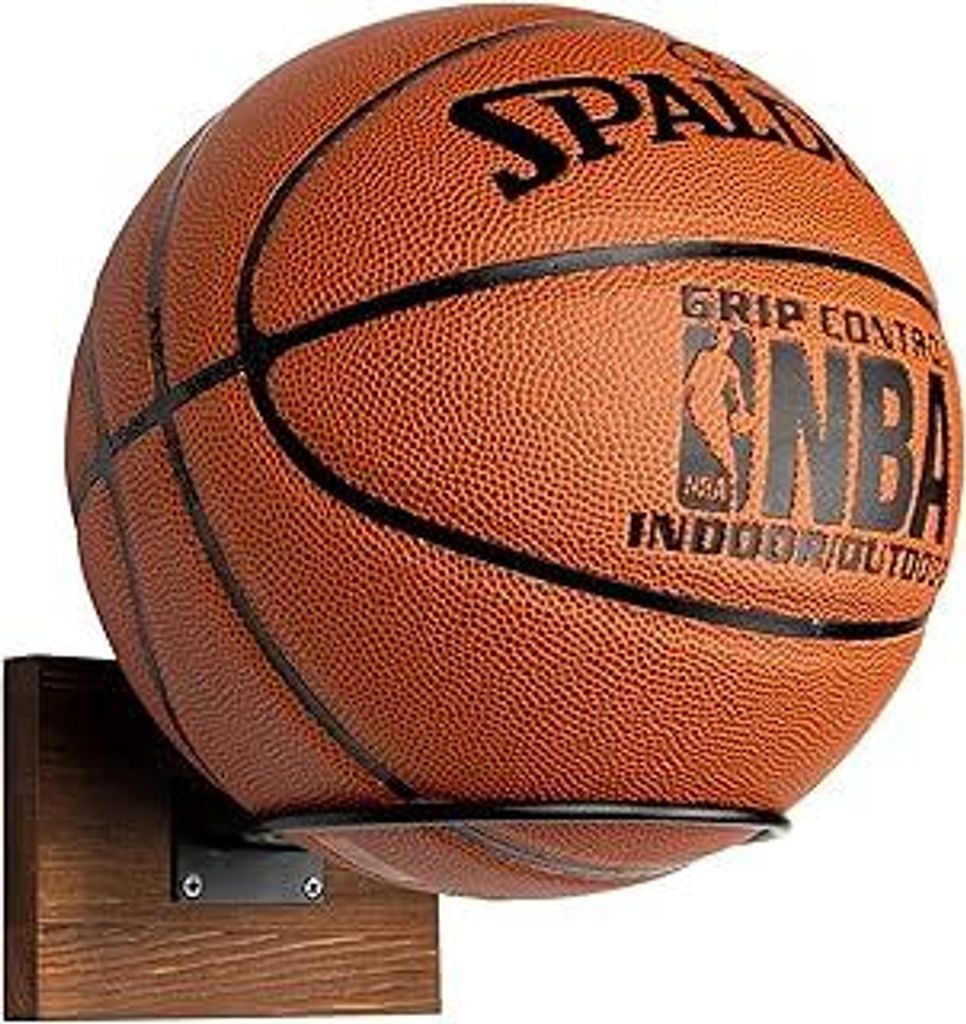 PUERSI Ball Halterung Ballständer Wand Ballhalter Basketballhalter Wandhalterung Halter Display Ständer, für Basketball Fußball Volleyball Rugby