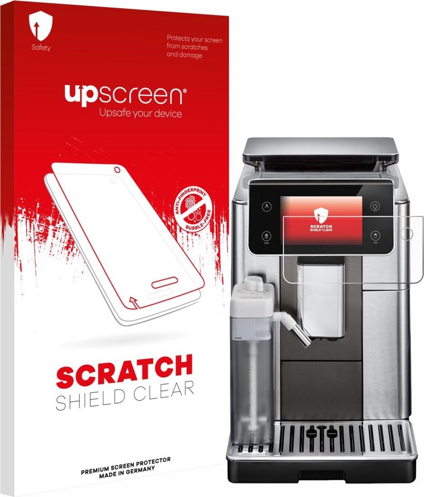 upscreen Schutzfolie für DeLonghi PrimaDonna Aromatic ECAM630.75.TSM Displayschutz Displayschutzfolie Folie Klar Transparent