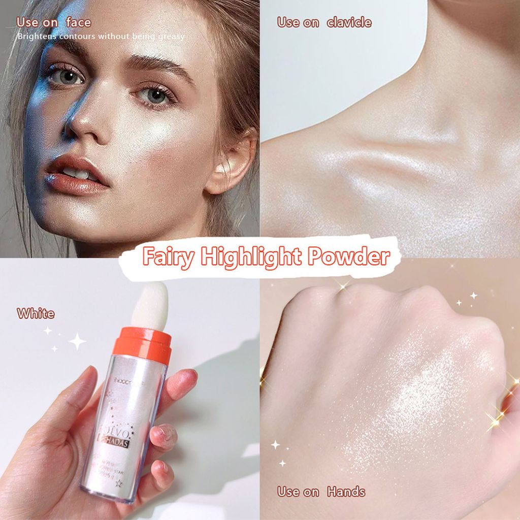 3 x Highlighter puder, Glitter Highlighter, Shimmer, Produktbild 15