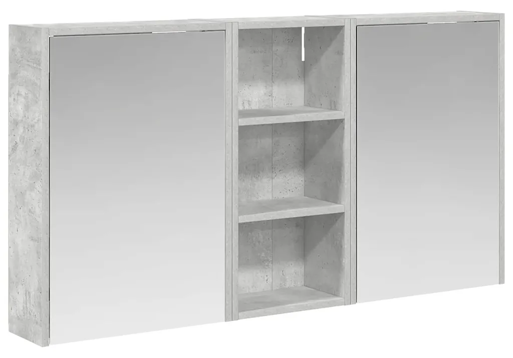 Armoire salle de bain vidaXL 3 pcs : finis les espaces encombrés 116cm
