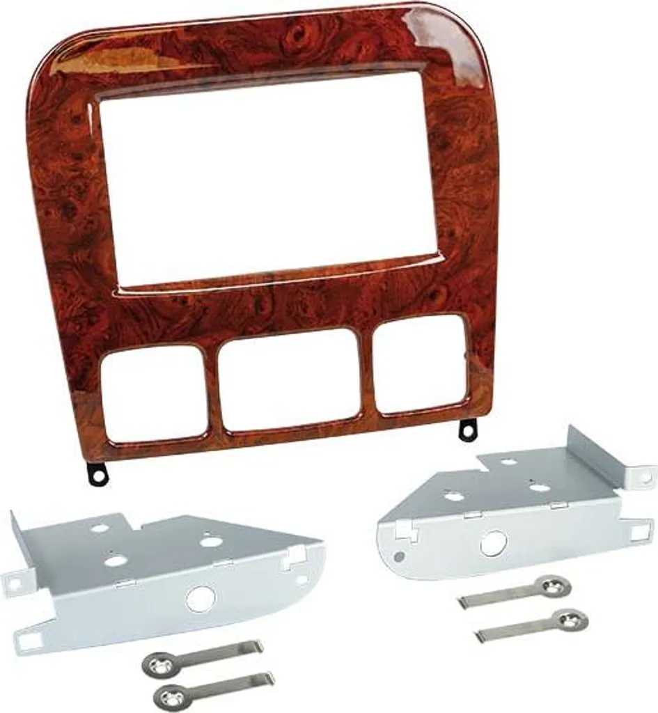 Adaptateur 2-DIN Bois Mercedes S-Class W220 - Kit de Montage Autoradio