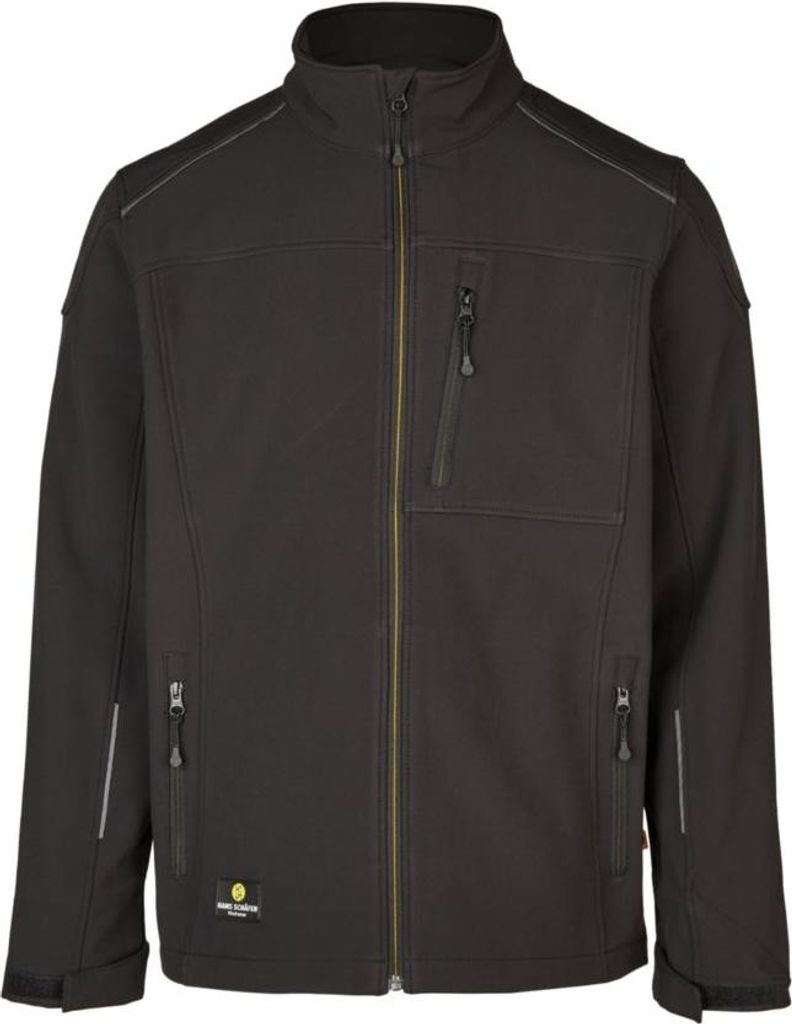 Hans Schäfer SMART Softshelljacke - Schwarz, Gr. XXL, 80154-9050-XXL