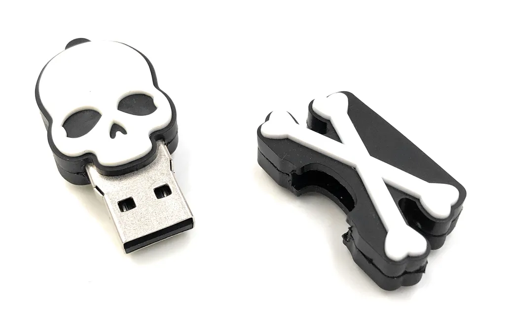 Clé USB 128 Go USB 3.0 Onlineworld2013 Tête de Mort Cadeau Rigolo - 2