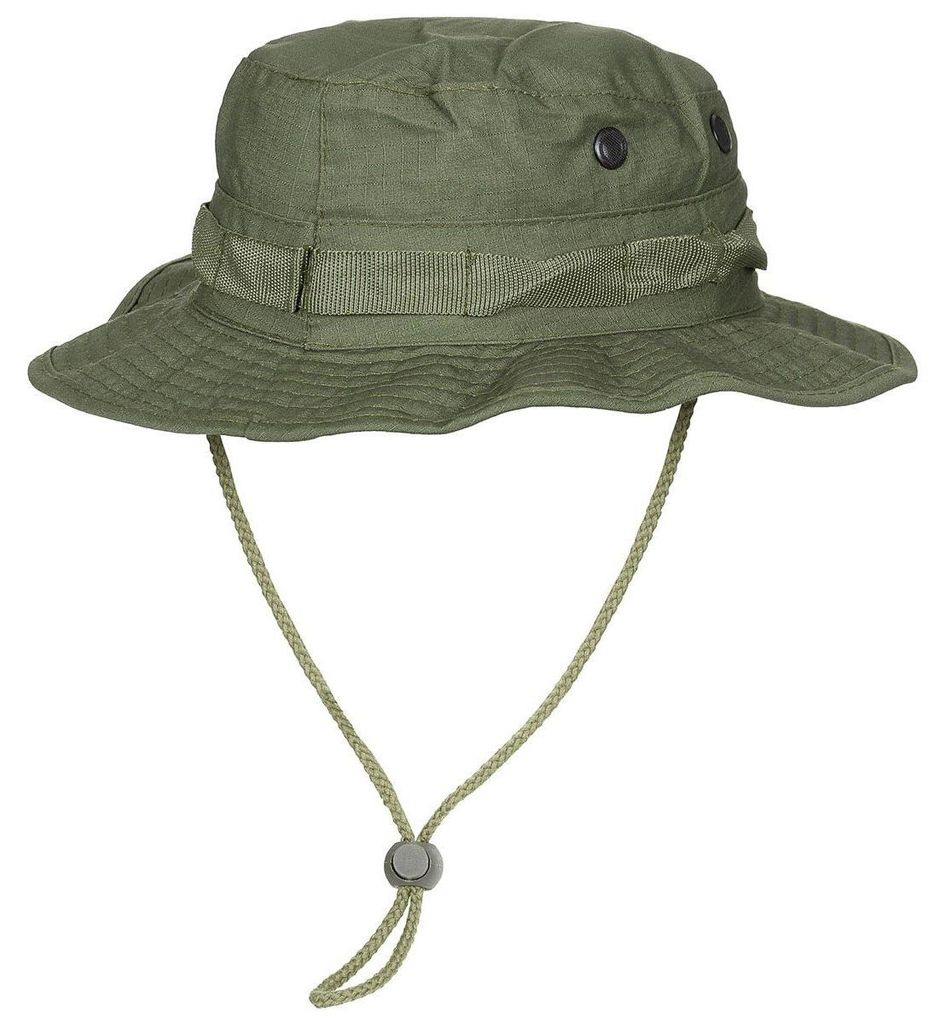 US GI Buschhut, mit Kinnband, GI Boonie, Rip Stop, oliv L Produktbild 