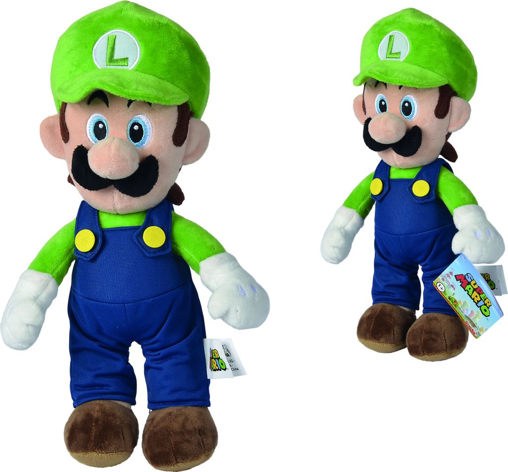 Simba Toys 109231011 - Super Mario Luigi Plüsch ca. 30cm Produktbild 