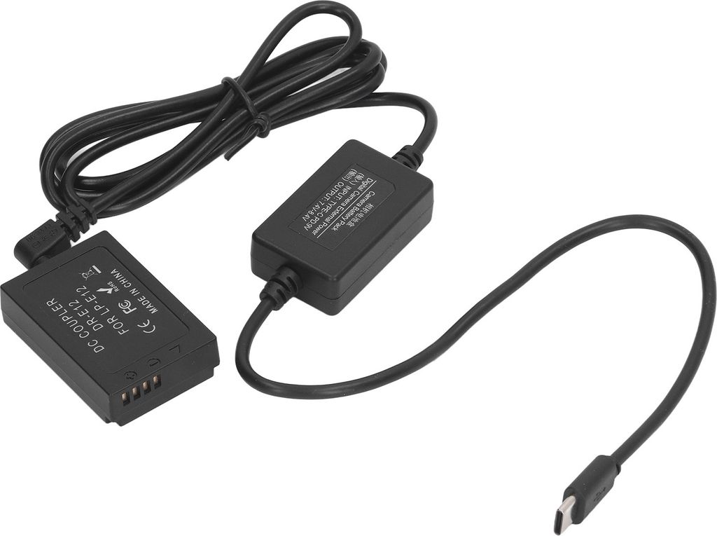 LP-E12 Batteria fittizia con alimentatore USB Type-C - Immagine del prodotto 