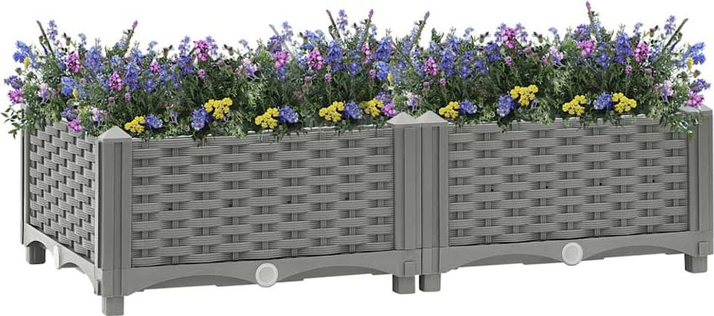 vidaXL Hochbeet 80x40x23 cm Polypropylen Produktbild 