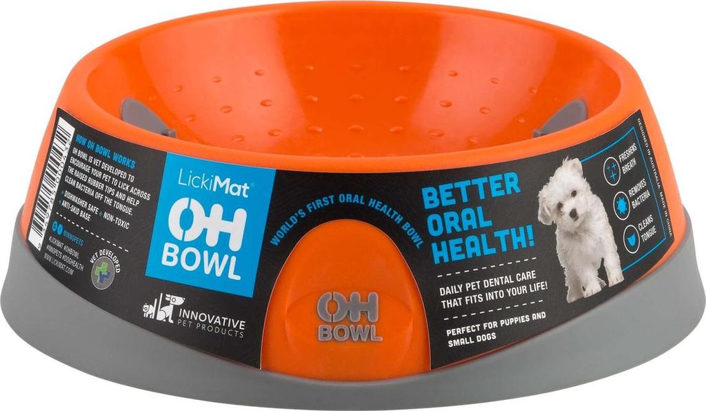 LickiMat Futternapf OH Bowl Dog orange, Größe: L