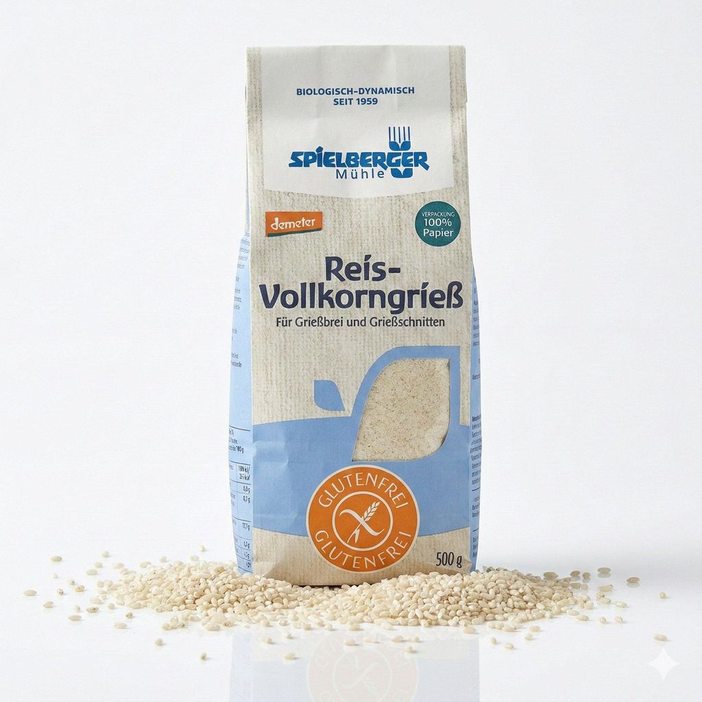 Spielberger  Glutenfreier Reis-Vollkorngrieß 500 g - 1 Produktbild 