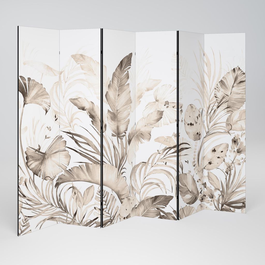 SpaceRebels Paravent Raumteiler - 6-teilig Raumtrenner, Druck 2-Seite - Raumtrenner - Trennwand Wohnung - Room Divider - Spanische Wand Deko Modern...