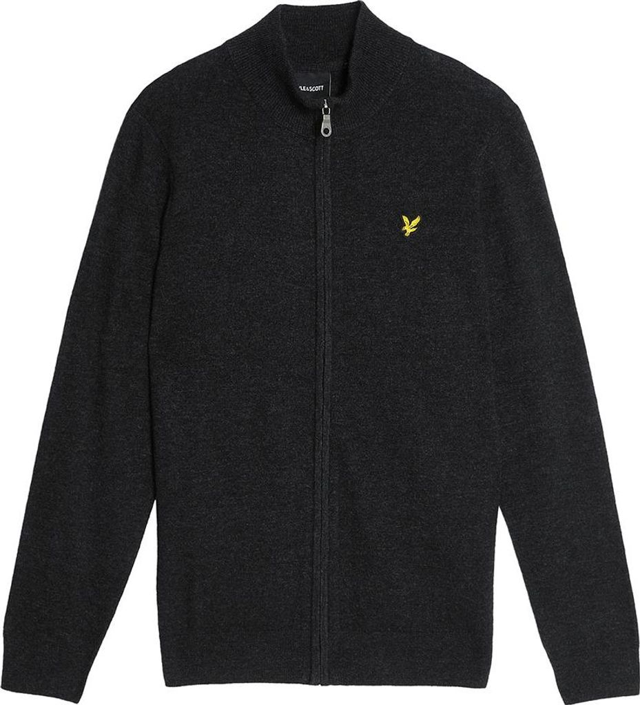 Lyle & Scott Kn2102vc Vollreißverschluss Pullover Schwarz M Mann Schwarz M