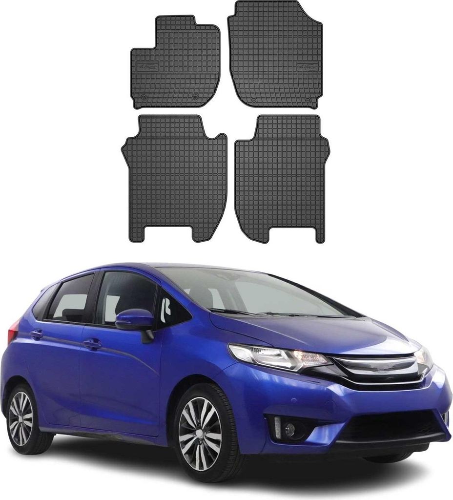2013-2020 gumowe dywaniki podłogowe Honda Jazz czarne 4 szt Zdjęcie produktu 