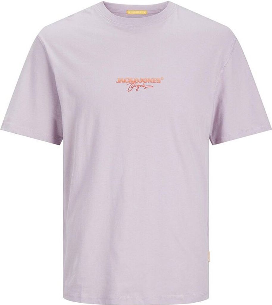 Jack & Jones Aruba Puff Branding Kurzarm-t-shirt Lila 2XL Mann Lila 2XL