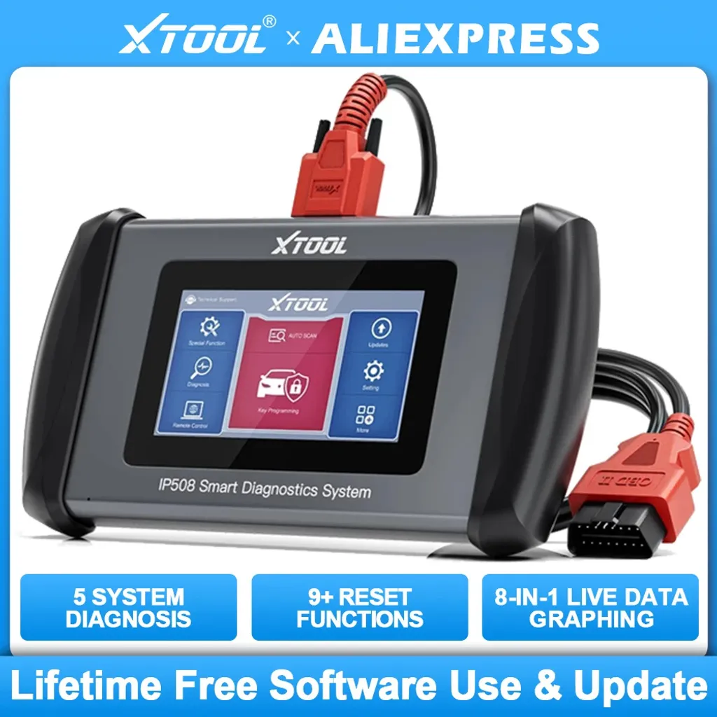 XTOOL IP508 Valise Diagnostic OBD2 Autoscan avec Réinitialisation ABS
