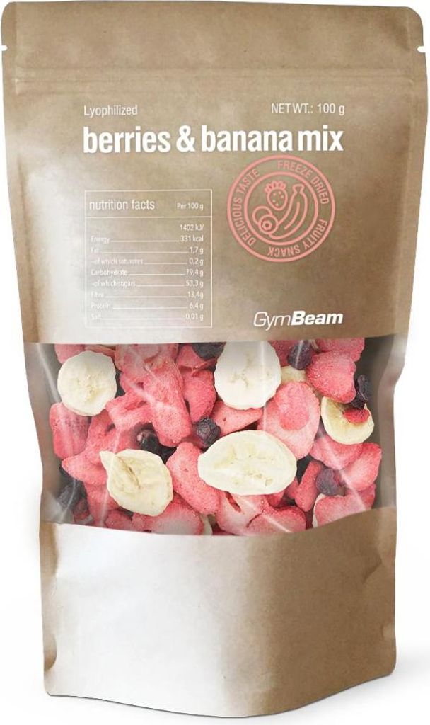 GymBeam - Gefriergetrocknete Beeren- und Bananenmischung Produktbild 