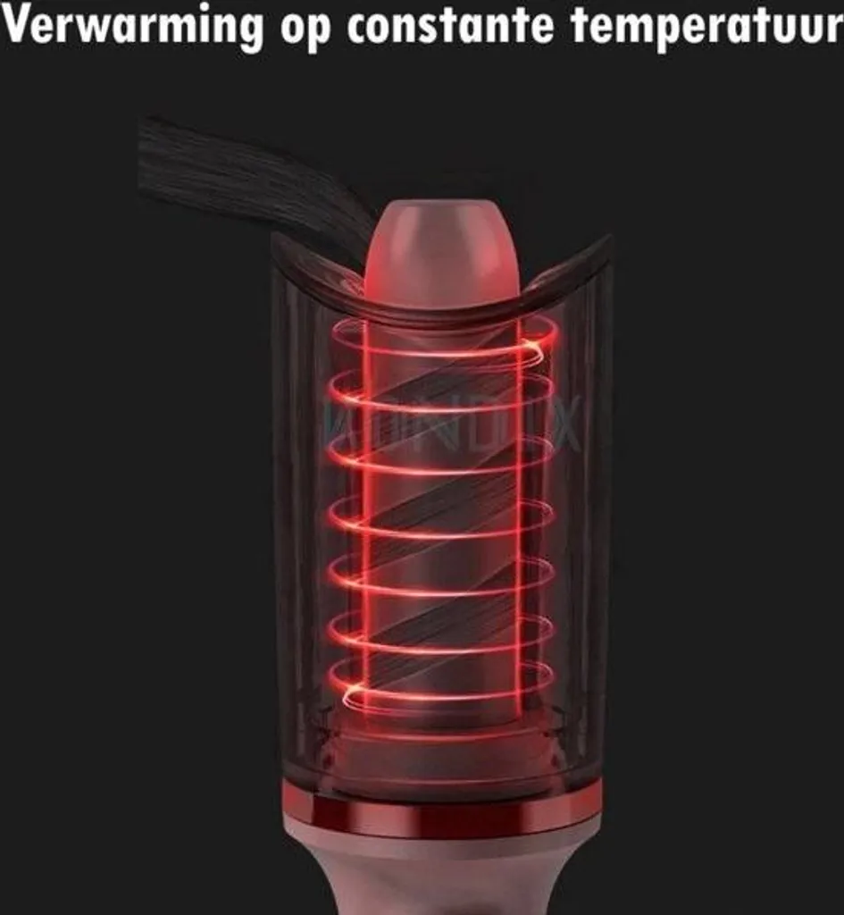 Fer à friser automatique et boucleur sans fil avec écran LCD réglable