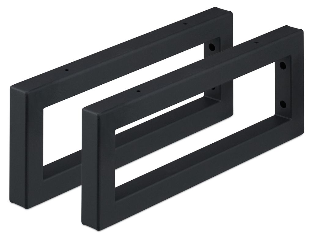 Relaxdays Wandconsole, set van 2, 40 cm, staal, plankdrager Productafbeelding  AI-gegenereerde afbeelding