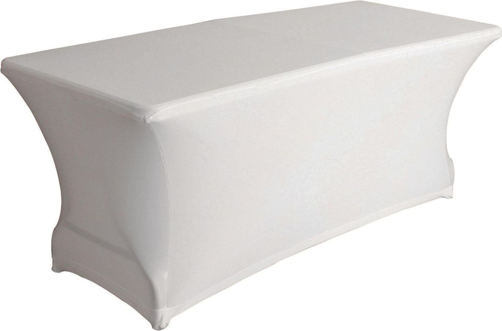 Copritavolo Rettangolare - Elasticizzato - Bianco Immagine del prodotto 