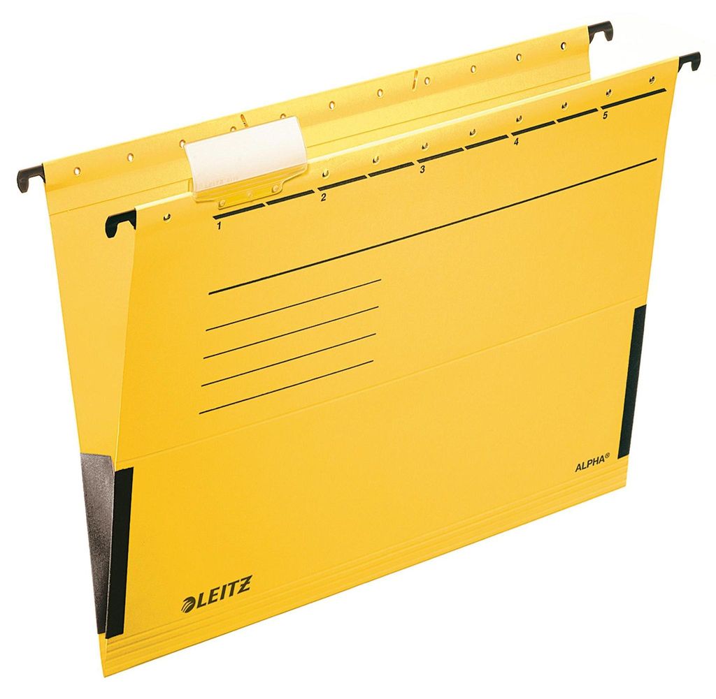Leitz Alpha, A4, Gelb, Karton, 225 g/m², DIN 821, 348 mm