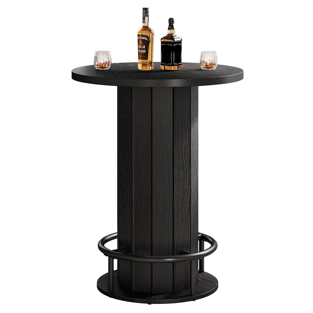Tribesigns runder Bartisch, 100 cm hoch, Bistrotisch aus Produktbild 