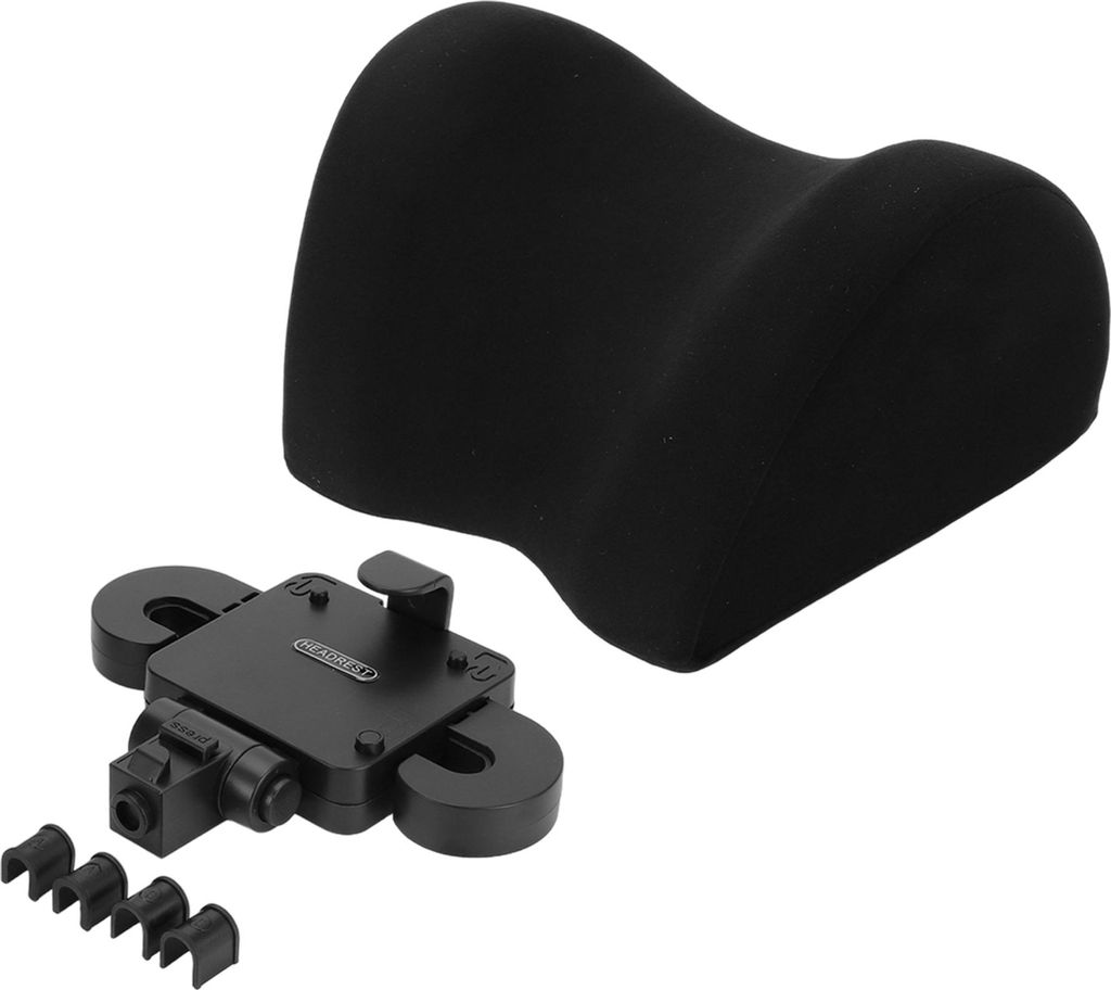 Auto Nackenkissen Atmungsaktives U-Form Auto Sitz Kopfstützenkissen Kissen für Nacken Rücken Memory Foam Schwarz