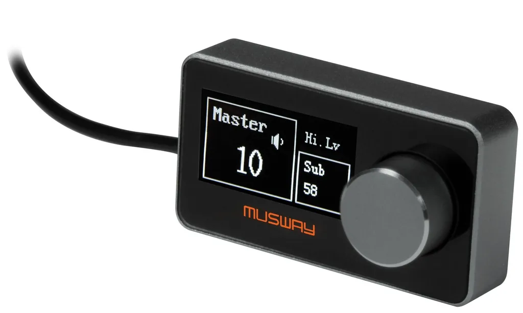 MUSWAY DRC1 Télécommande d'Ajustement Volume et Basses pour DSP Car
