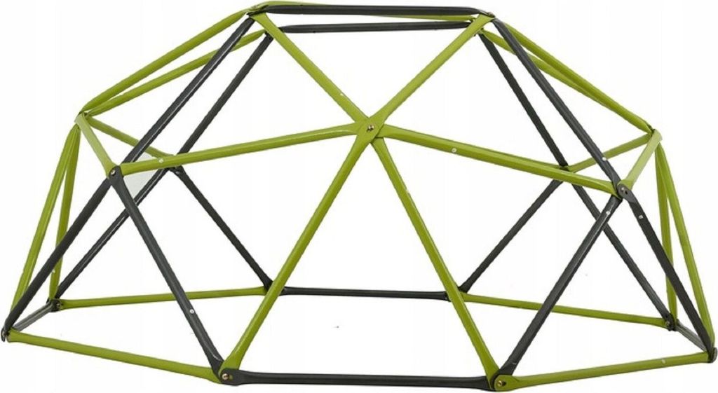 QLS Klettergerüst Outdoor für Kinder Kletterkuppel aus Metall Geodome Garten 11241