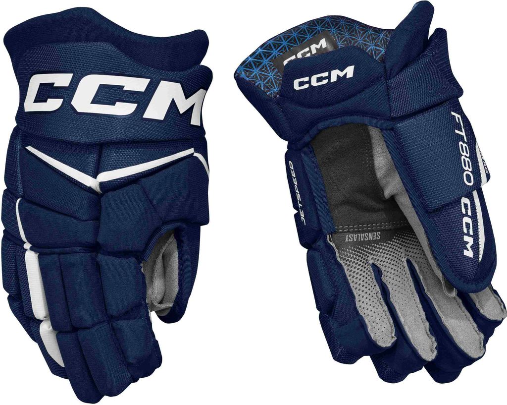 Handschuhe CCM JETSPEED FT880 Senior navy/weiss 14 Zoll