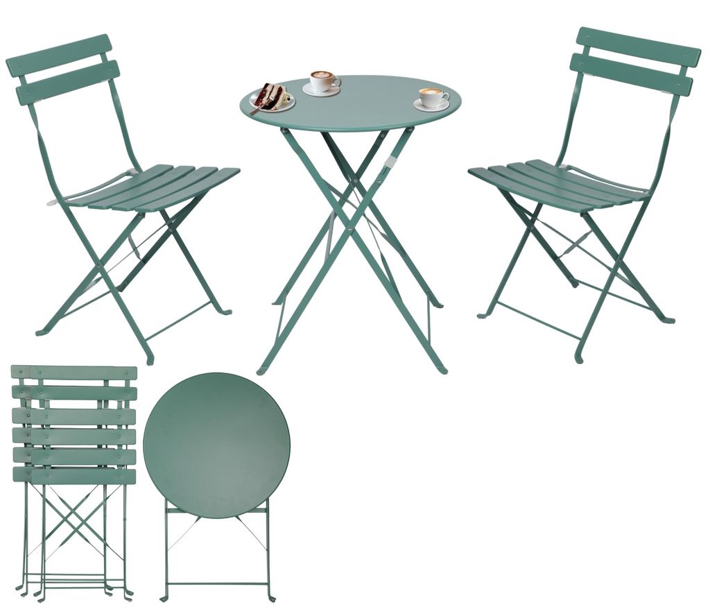 Albatros Bistroset 3-teilig Grün – Bistrotisch mit 2 Produktbild 