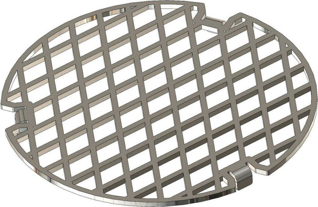 Grilleinsatz für Feuerplatte 60/80 cm Edelstahl