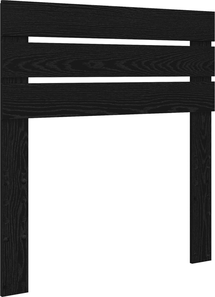 vidaXL Kopfteil Schwarz Eichen-Optik Holzwerkstoff