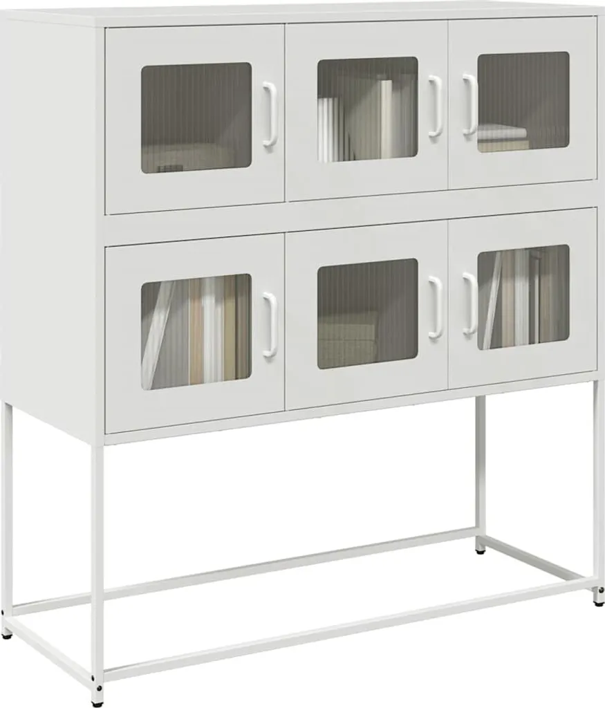 Offerta Credenza Maison Exclusive Bianca Acciaio Laminato 107 cm