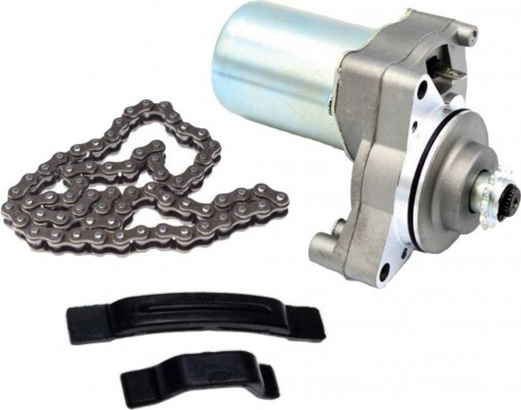 ELEKTROSTARTER ANLASSER Starter Kette KIT für BASHAN BS110S-2 China ATV 110 4T