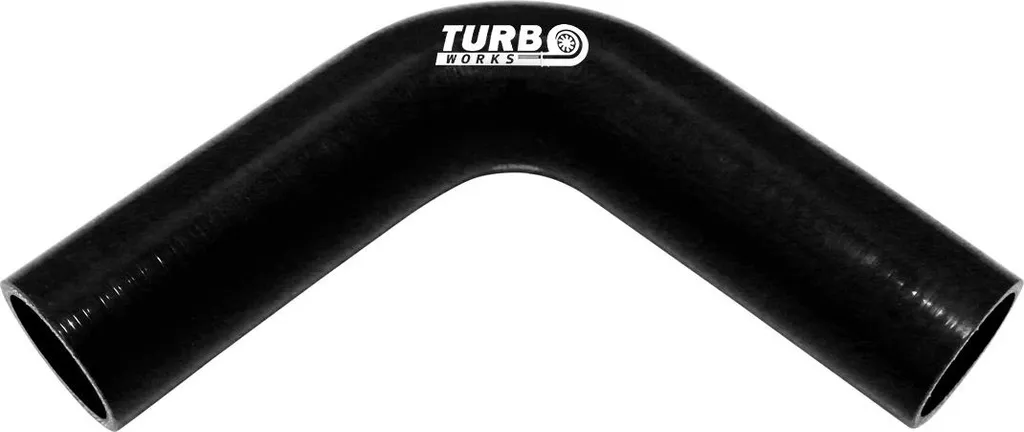 Durite Silicone 90° 35mm Noir XL TurboWorks - Plus de fuite de Turbo