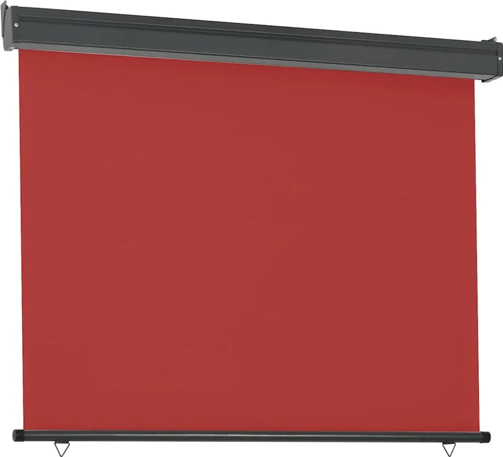 Tenda Privacy Balcone vidaXL 125x250 Rosso | Montaggio Rapido - 3