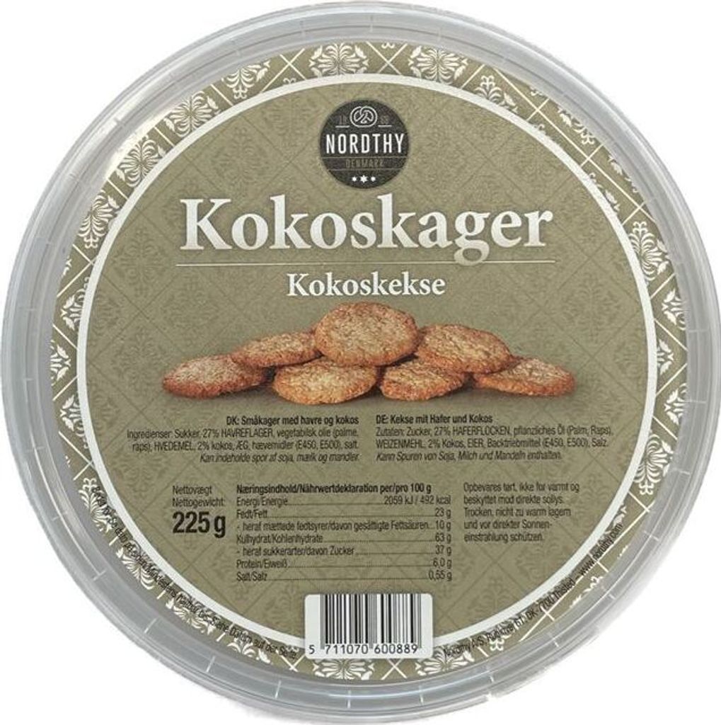 Nordthy Kokoskager 225g