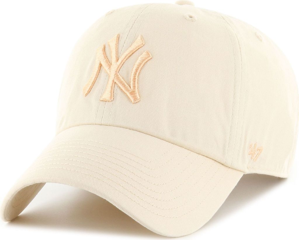 47 Brand Strapback Cap - CLEAN UP New York Yankees natural