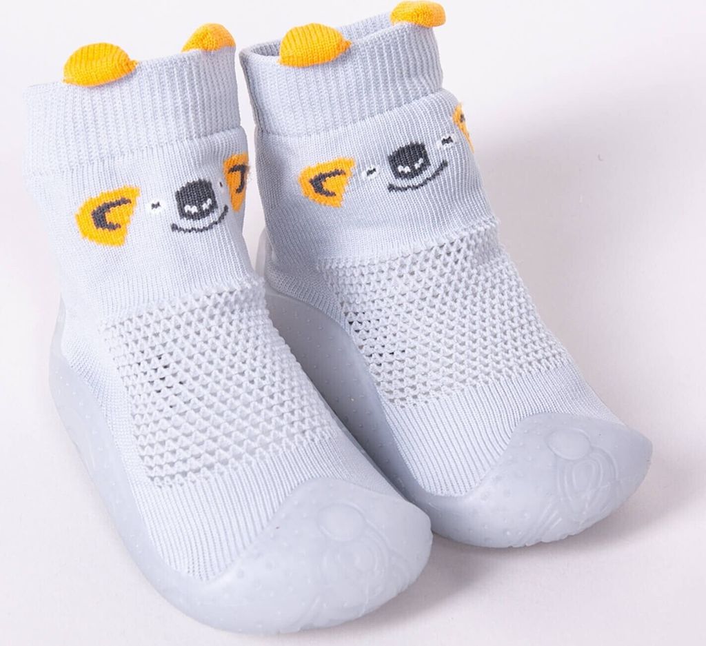 Socken mit Gummisohle zum Laufen lernen durchbrochener Koala Jungen 24 YOCLUB