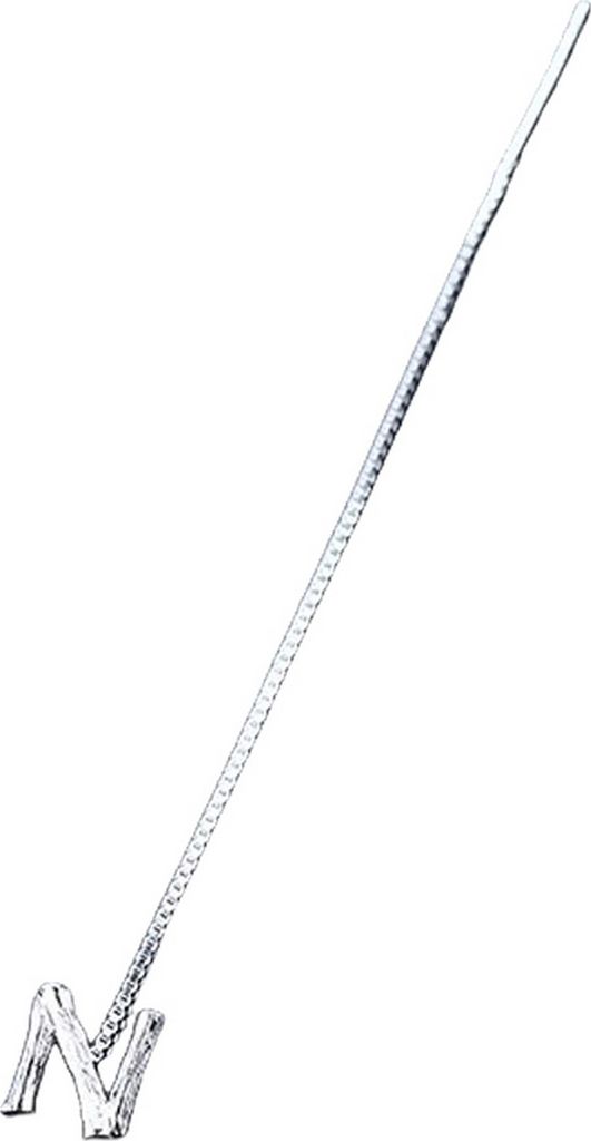 1 Stück baumelnder Ohrring, silberfarben, 26 englische Buchstaben, lange Quaste, Linie, Kette, eleganter Stil, Ohrschmuck, Kupferschmuck, Damen, b...