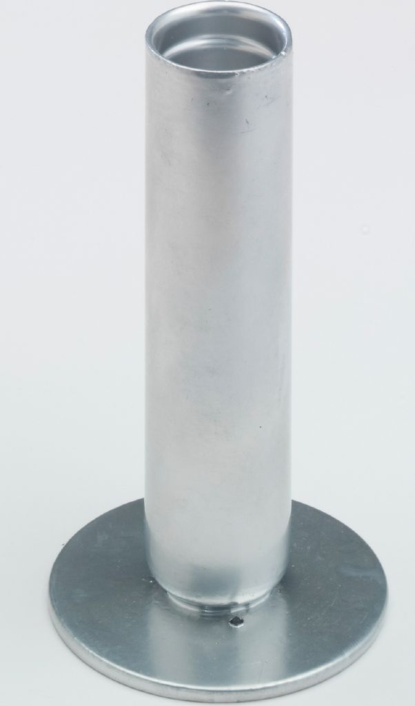 Kerzenleuchter Eisen silver H 12 cm, geeignet für Kerzen Ø 2 - 2,5 cm, Stabkerzen, Leuchterkerzen, Spitzkerzen