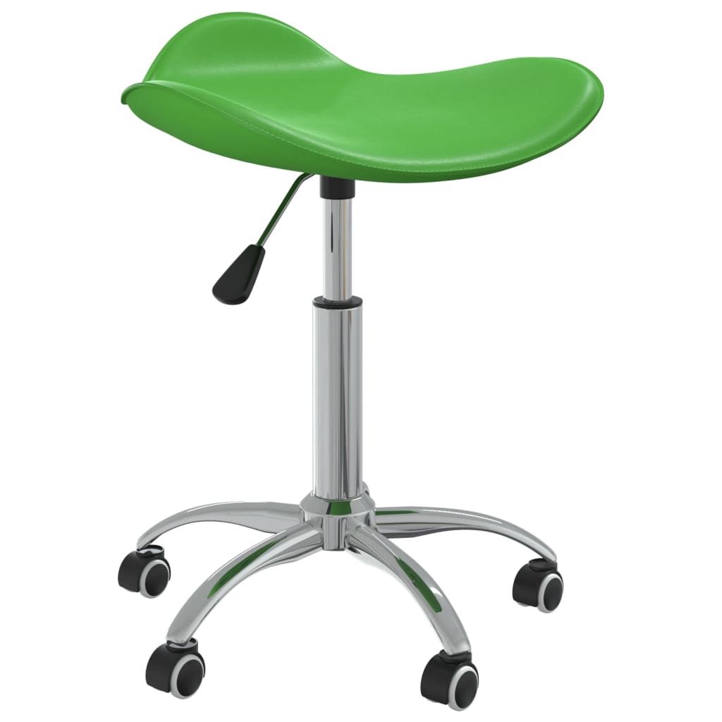 vidaXL Friseur Rollhocker Grün Kunstleder