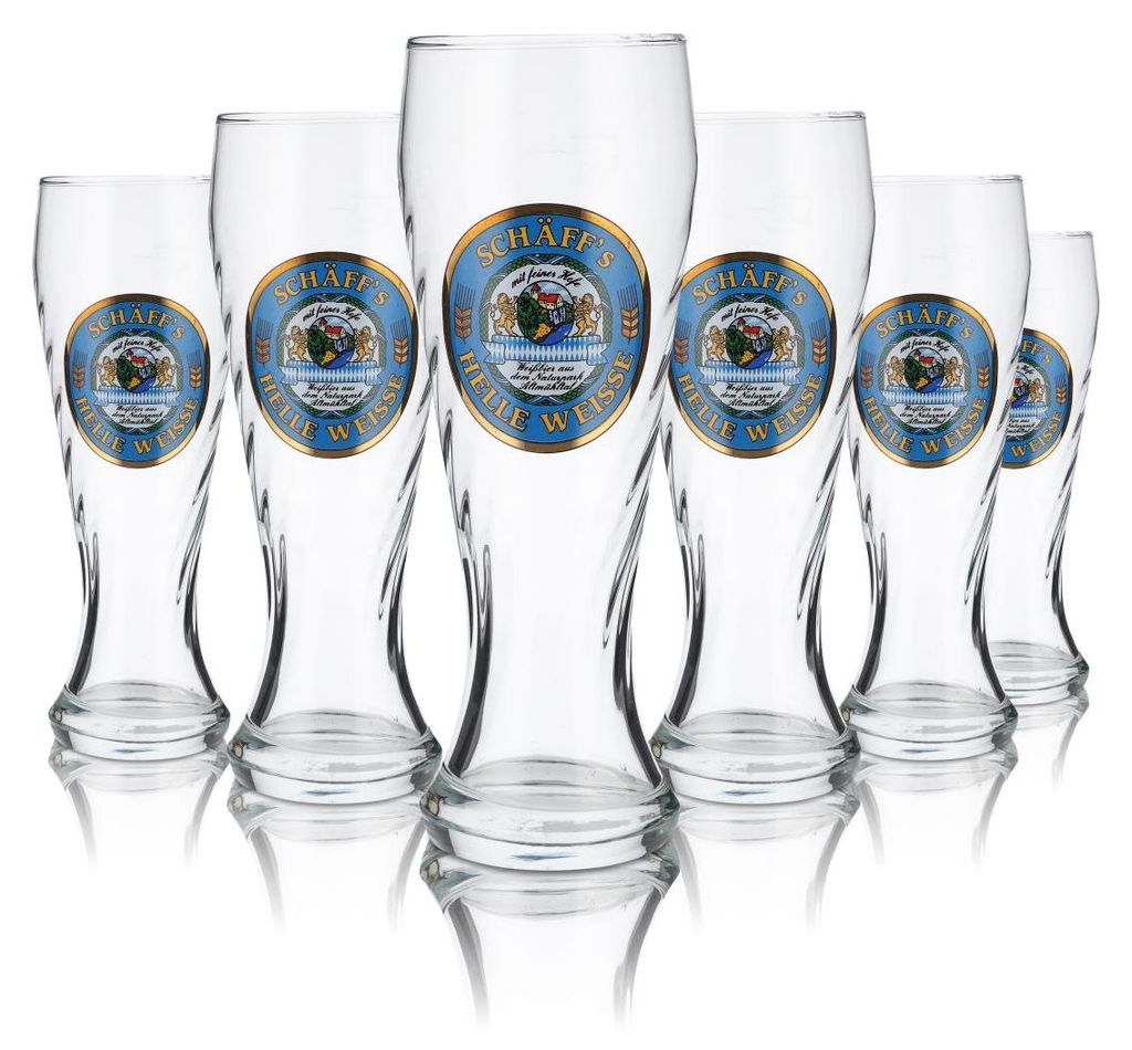 Schäffs Weißbier Glas 0,5l Helle Weisse Hefeweizen Gläser Produktbild 